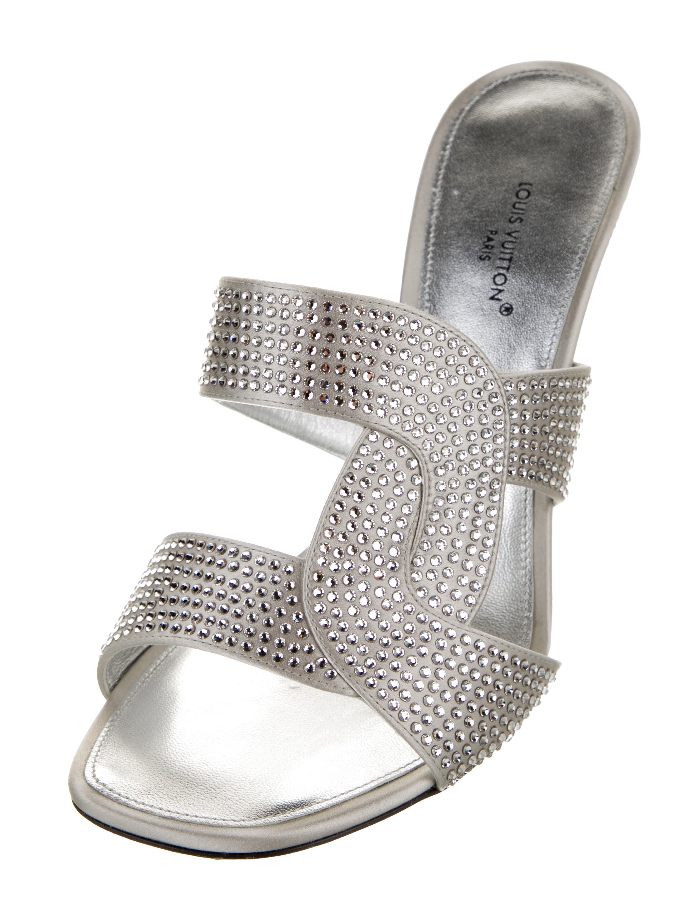 Louis Vuitton Signature Logo Leather Slides